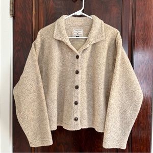 Cute fluffy fleece cardigan